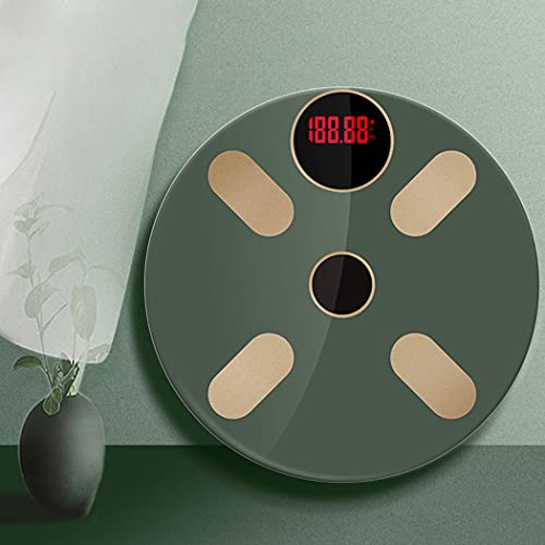 Lnrueg Digital Body Weight Scale Rechargeable Tempered Glass Heavy Duty High ...