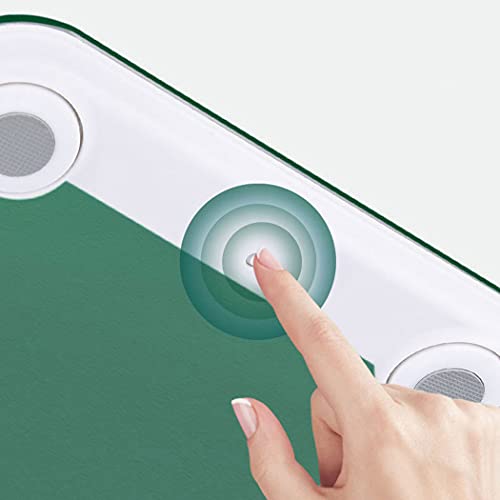 Lnrueg Rechargeable Tempered Glass Heavy Duty Digital Body Weight Scale High-...