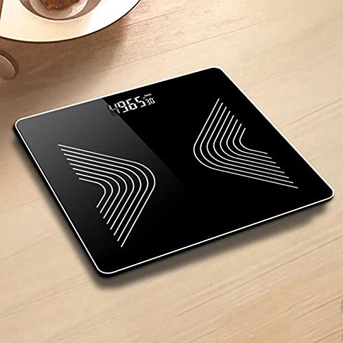 Lnrueg Rechargeable Tempered Glass Heavy Duty Digital Body Weight Scale High-...