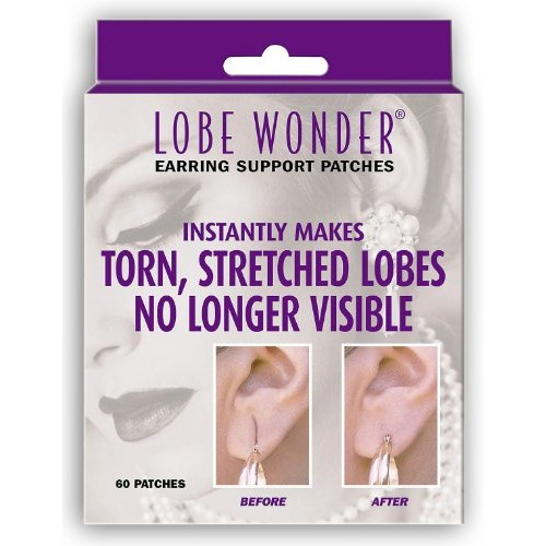 Lobe Wonder 420 Invisible Earring Ear-Lobe Support Patches - Provides Relief ...