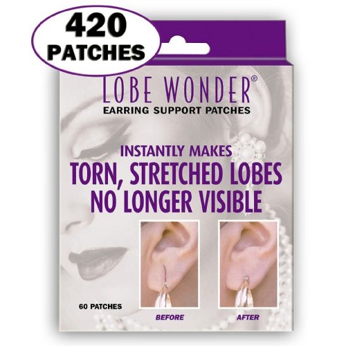 Lobe Wonder 420 Invisible Earring Ear-Lobe Support Patches - Provides Relief ...