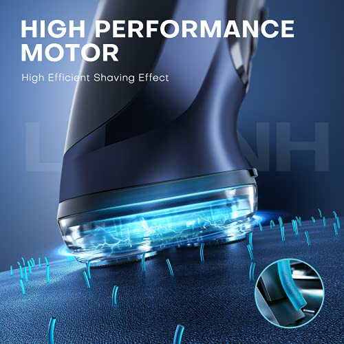 LOBINH Electric Razor for Men, Rechargeable Electric Rotary Shaver, Washable ...
