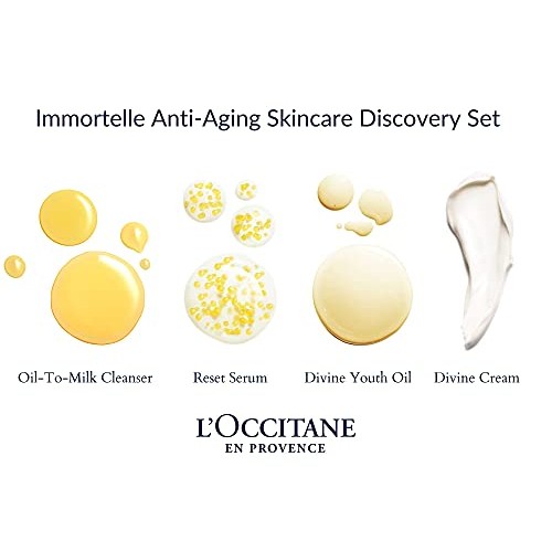 L'Occitane Immortelle Anti-Aging Skincare Discovery Set, 4 ct.