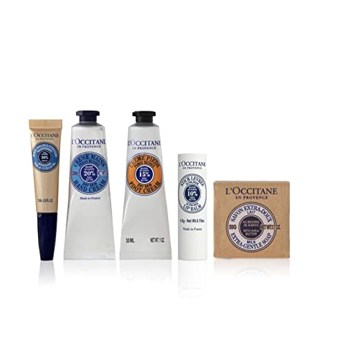 L'Occitane Moisturizing Shea Essentials Gift Set for Dry Skin, Multi, 5 Count