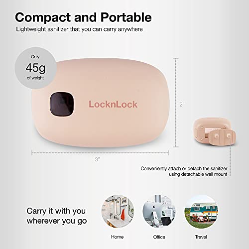 LocknLock UV Toothbrush Sanitizer/Cover for Home/Travel, USB Rechargeable Bat...