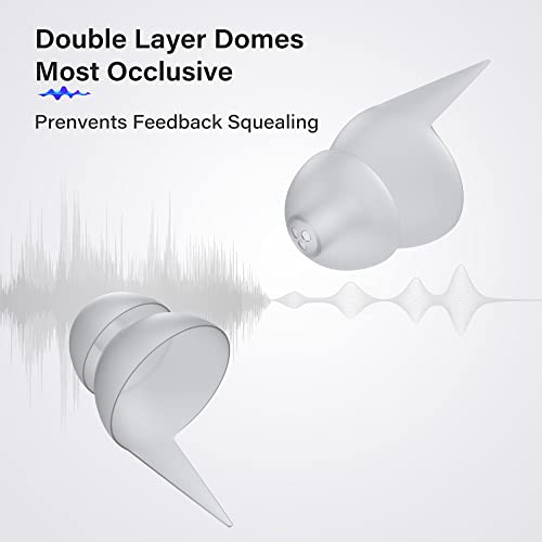 Hearing Aid Domes, LOFIR Power Domes with Noise Reduction, Ear Domes Double L...