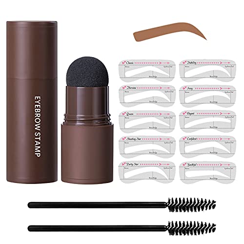 Eye-Brow Stamp Stencil Kit, Waterproof Brow Stamp Shaping Kit Eyebrow Definer...