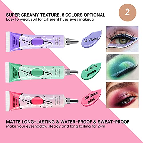 LOKFAR 2 Pack Matte Eyeshadow Primer for Oily Lids White Eyeshadow No Crease ...