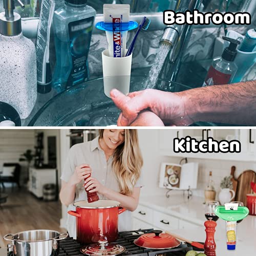 LOKiVE Toothpaste Tube Squeezer Dispenser, 9 Pcs Plastic Tube Squeezer Holder...