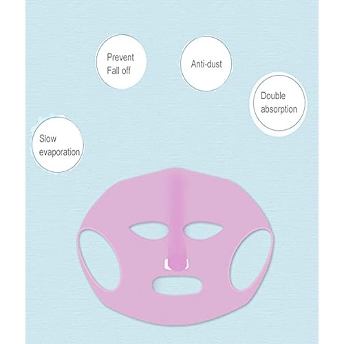 2 Pcs Reusable Silicone Facial Mask Cover for sheet masks Clay Cream Masques,...