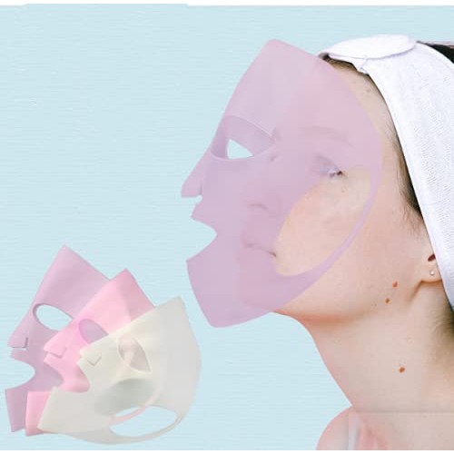 2 Pcs Reusable Silicone Facial Mask Cover for sheet masks Clay Cream Masques,...