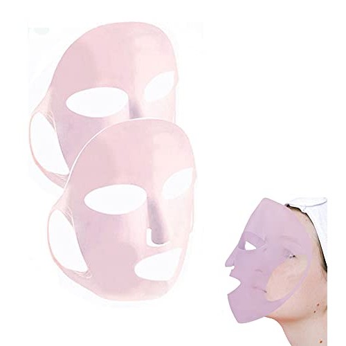 2 Pcs Reusable Silicone Facial Mask Cover for sheet masks Clay Cream Masques,...