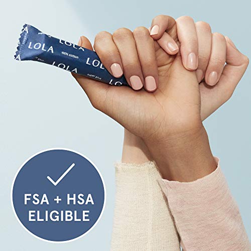 LOLA Organic Cotton Unscented Tampons, Super Absorbency - 40 Count - Natural ...