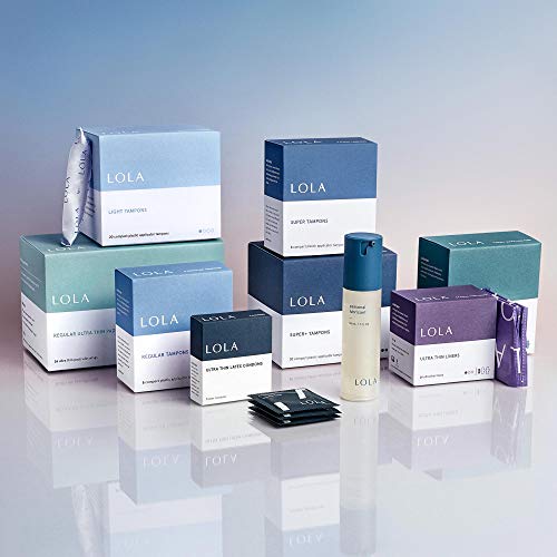 LOLA Organic Cotton Unscented Tampons, Super Absorbency - 40 Count - Natural ...