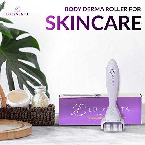 Lolysenta Derma Roller for Body 0.3mm, Microneedle roller (1-pack)