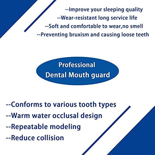 Kids Mouth Guard for Teeth Grinding, Pack of 4 Bite Guards + Dental Guard Cas...