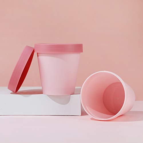 LONGWAY Empty Slime Containers 12 Pack Plastic Jars with Lids for Beauty Prod...