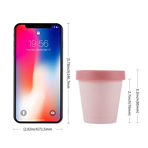 LONGWAY Empty Slime Containers 12 Pack Plastic Jars with Lids for Beauty Prod...