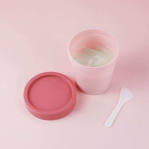 LONGWAY Empty Slime Containers 12 Pack Plastic Jars with Lids for Beauty Prod...