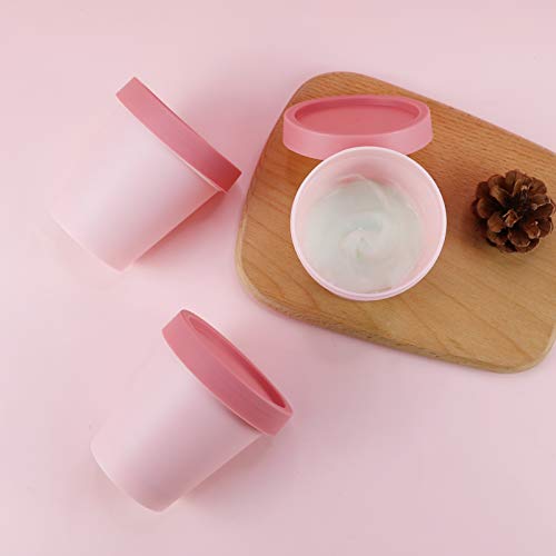 LONGWAY Empty Slime Containers 12 Pack Plastic Jars with Lids for Beauty Prod...