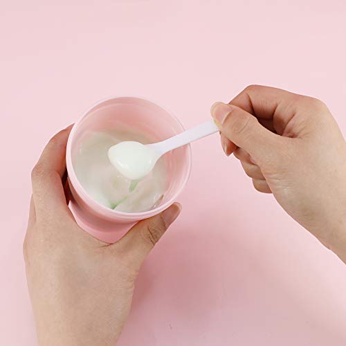 LONGWAY Empty Slime Containers 12 Pack Plastic Jars with Lids for Beauty Prod...