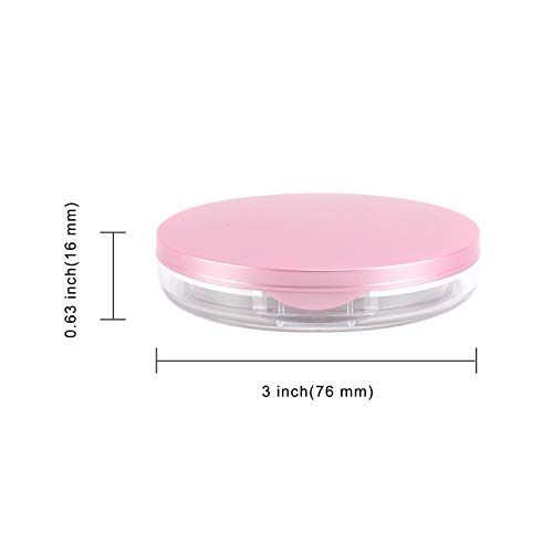 Loose Powder Compact Container-LONGWAY Empty Portable Plastic DIY Makeup Powd...