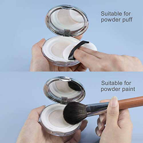 Loose Powder Compact Container-LONGWAY Empty Portable Plastic DIY Makeup Powd...