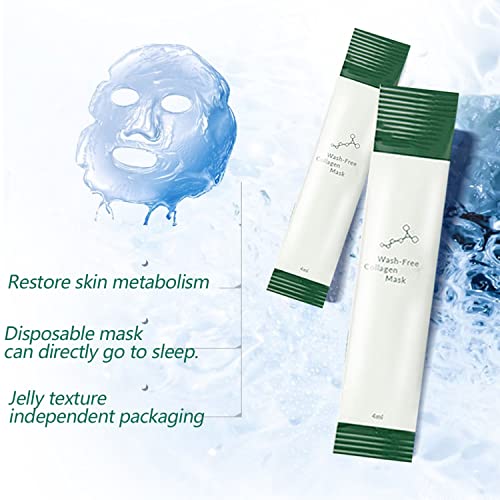 Wash-Free Collagen Firming Mask, 20 Packs Collagen Moisturizing Sleeping Mask...