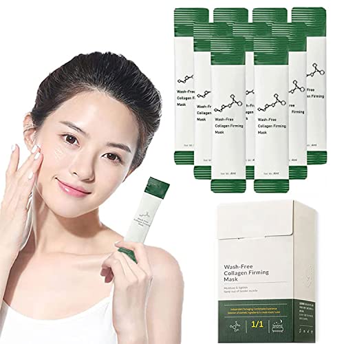 Wash-Free Collagen Firming Mask, 20 Packs Collagen Moisturizing Sleeping Mask...