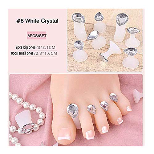 Lookathot 8PCS/SET Soft Silicone Finger Toe Separators Spacers CushionsToes D...