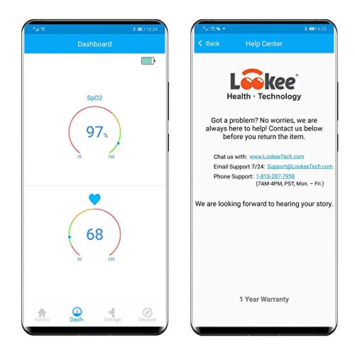LOOKEE O2Ring Wearable Sleep Monitor - Bluetooth Health Tracker with Free APP...