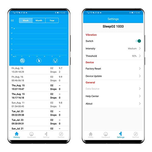 LOOKEE O2Ring Wearable Sleep Monitor - Bluetooth Health Tracker with Free APP...