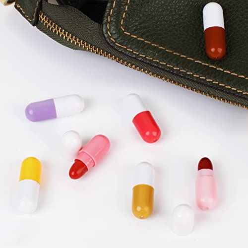 Mini Pill Lipstick, Waterproof Long Lasting Easy To Color Mini Capsule Lipstick