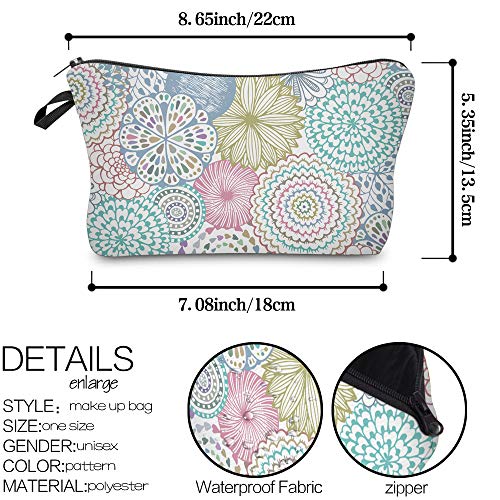 Cosmetic Bag for Women,Loomiloo Adorable Roomy Makeup Bags Travel Waterproof ...