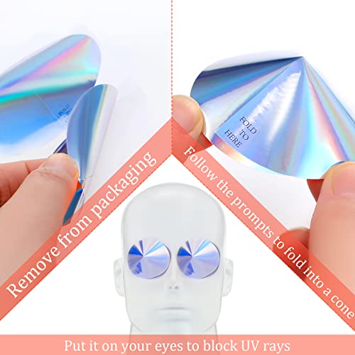 200 Pairs Tanning Eye Stickers Disposable Tanning Eye Protection Tanning Bed ...