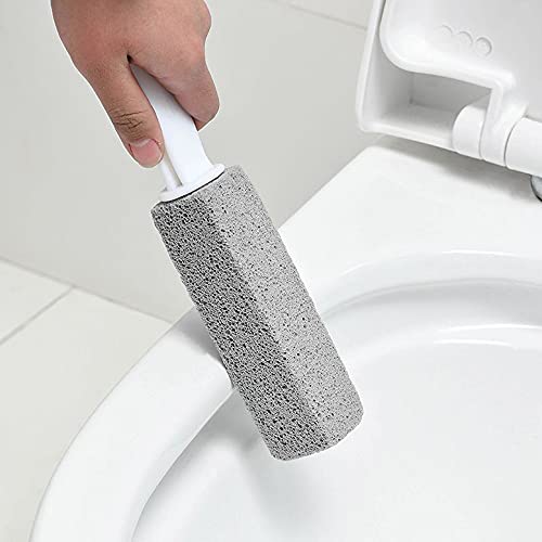 Loranzi Pumice Stone Brush Toilet Bowl Cleaner with 7 inches Long Handle,Stur...