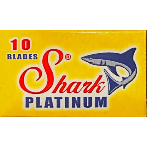 100 Shark Platinum Double Edge Razor Blades