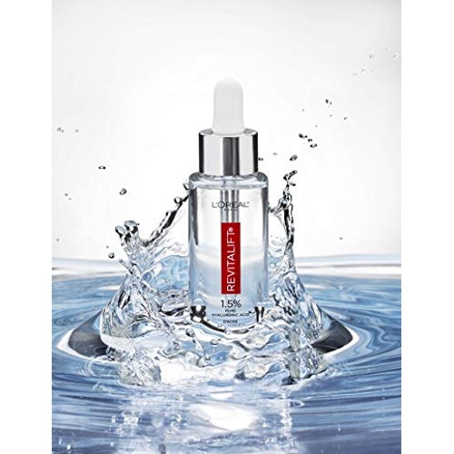 L’Oreal Paris 1.5% Pure Hyaluronic Acid Serum for Face with Vitamin C from Re...