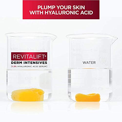 L’Oreal Paris 1.5% Pure Hyaluronic Acid Serum for Face with Vitamin C from Re...