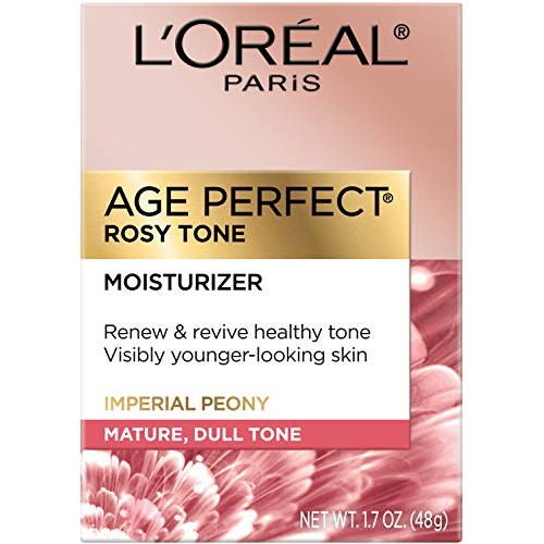 L’Oreal Paris Skincare Age Perfect Rosy Tone Face Moisturizer for Visibly You...