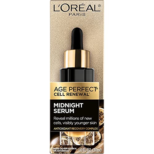 L'Oreal Paris Age Perfect Cell Renewal Midnight Anti-Aging Face Serum with Pa...