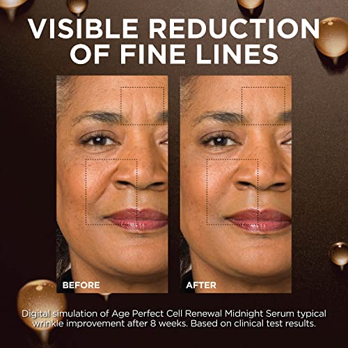 L'Oreal Paris Age Perfect Cell Renewal Midnight Anti-Aging Face Serum with Pa...