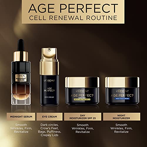 L'Oreal Paris Age Perfect Cell Renewal Midnight Anti-Aging Face Serum with Pa...