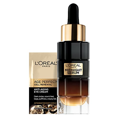 L'Oreal Paris Age Perfect Cell Renewal Midnight Anti-Aging Face Serum with Pa...