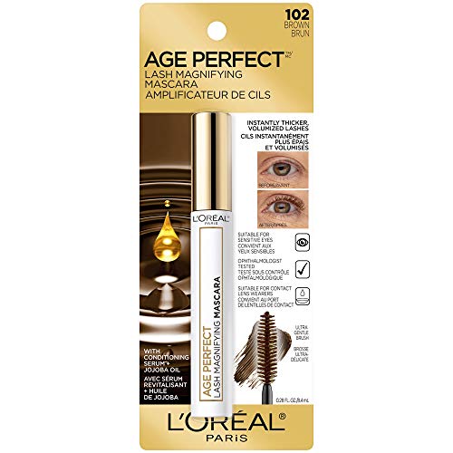L'Oreal Paris Age Perfect Lash Magnifying Mascara, Brown, 0.28 Ounce