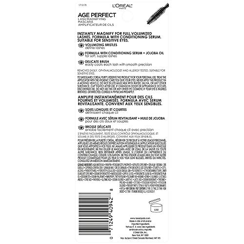 L'Oreal Paris Age Perfect Lash Magnifying Mascara, Brown, 0.28 Ounce