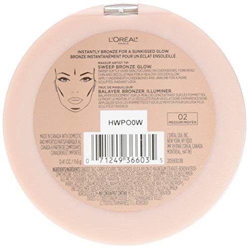 L'Oreal Paris Cosmetics True Match Lumi Bronze It Bronzer For Face And Body, ...