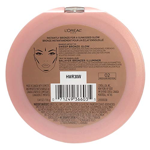L'Oreal Paris Cosmetics True Match Lumi Bronze It Bronzer For Face And Body, ...