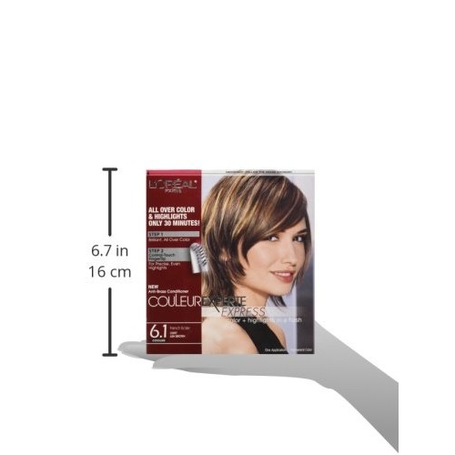 L'Oreal Paris Couleur Experte 2-Step Home Hair Color and Highlights Kit, Fren...