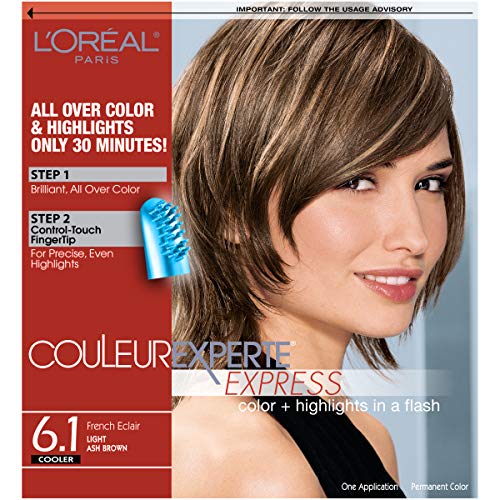 L'Oreal Paris Couleur Experte 2-Step Home Hair Color and Highlights Kit, Fren...